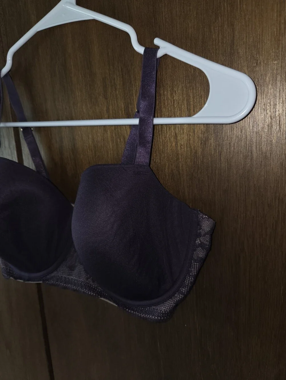 Thirdlove Plum Graphic Lace Demi Bra 36E
